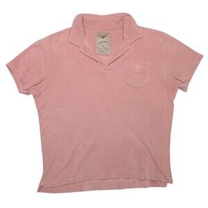 OAS Soft Terry Cotton Polo Shirt Men's Medium Resort Beach Summer Casual